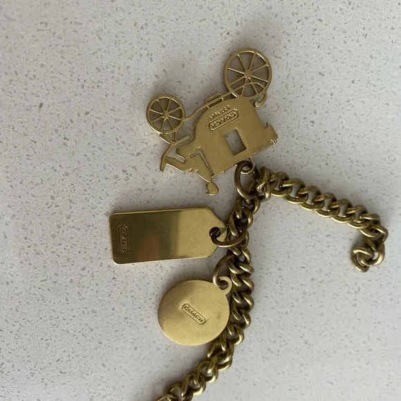 Coach Brass Carriage 1941 Bag charm chain FOB - Picture 7 of 8